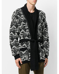 Мужской черный кардиган от Laneus