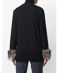 Женский черный кардиган от Prada