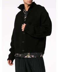 Мужской черный кардиган от Yohji Yamamoto