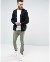 Мужской черный кардиган от Asos