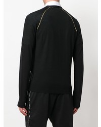 Мужской черный кардиган от DSQUARED2