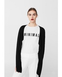 Женский черный кардиган от Mango