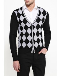 Мужской черный кардиган от Occhibelli