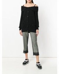 Женский черный кардиган от Prada