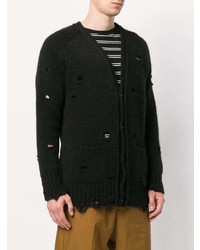 Мужской черный кардиган от Maison Flaneur