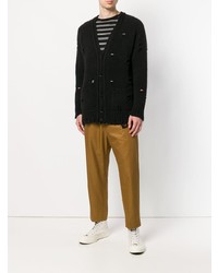 Мужской черный кардиган от Maison Flaneur