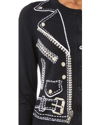 Женский черный кардиган от Moschino