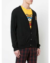 Мужской черный кардиган от Moschino