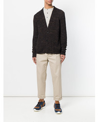 Мужской черный кардиган от Roberto Collina