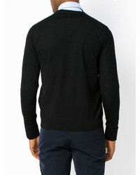 Мужской черный кардиган от Prada