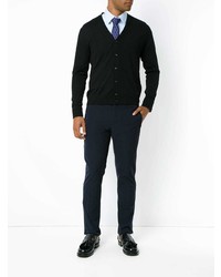 Мужской черный кардиган от Prada