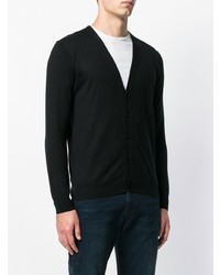 Мужской черный кардиган от Laneus
