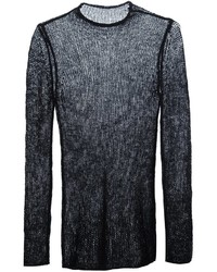 Женский черный кашемировый вязаный свитер от R 13
