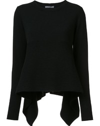 Женский черный кашемировый свитер от Alexander McQueen