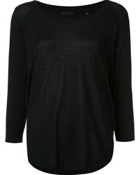 Женский черный кашемировый свитер от ATM Anthony Thomas Melillo