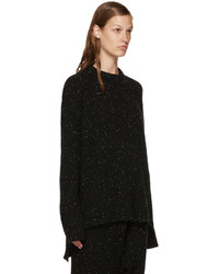 Женский черный кашемировый свитер от Baja East