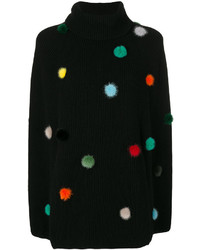 Женский черный кашемировый свитер от Fendi
