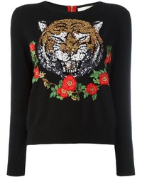 Женский черный кашемировый свитер от Gucci