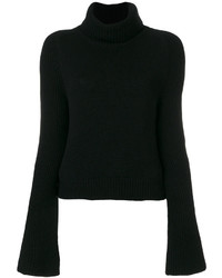 Женский черный кашемировый свитер от Lamberto Losani