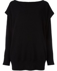 Женский черный кашемировый свитер от Loewe