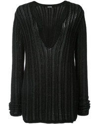 Женский черный кашемировый свитер от Maiyet