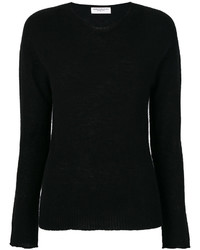 Женский черный кашемировый свитер от Majestic Filatures