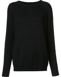 Женский черный кашемировый свитер от Organic by John Patrick