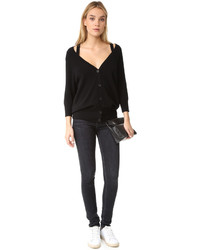 Женский черный кашемировый свитер от Theory