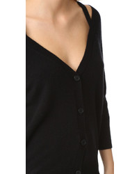 Женский черный кашемировый свитер от Theory