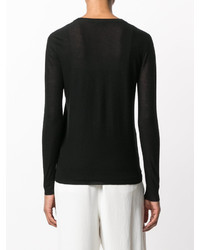 Женский черный кашемировый свитер от Joseph