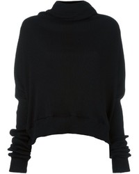 Женский черный кашемировый свитер