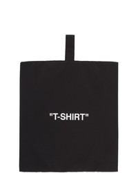 Черный клатч из плотной ткани с принтом от Off-White