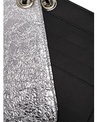 Черный клатч из плотной ткани от MM6 MAISON MARGIELA