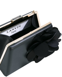 Черный клатч с вышивкой от Lanvin