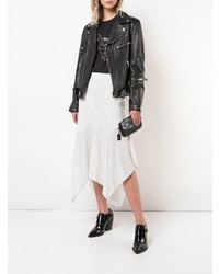 Черный клатч с пайетками с украшением от Coach