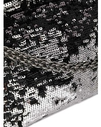 Черный клатч с пайетками от Jimmy Choo