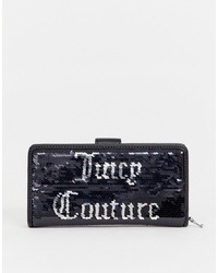 Черный клатч с пайетками от Juicy Couture