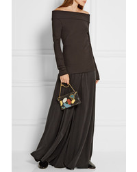 Черный клатч с пайетками от The Row