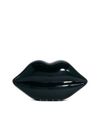 Черный клатч от Lulu Guinness