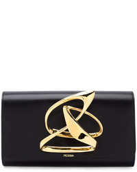 Черный клатч от Perrin Paris