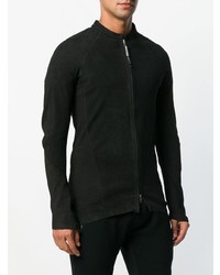 Мужской черный кожаный бомбер от Isaac Sellam Experience