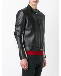 Мужской черный кожаный бомбер от Maison Margiela