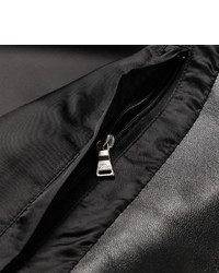 Мужской черный кожаный бомбер от Neil Barrett