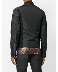 Мужской черный кожаный бомбер от Dolce & Gabbana