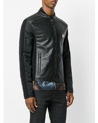 Мужской черный кожаный бомбер от Dolce & Gabbana