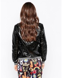 Женский черный кожаный бомбер от Jaded London