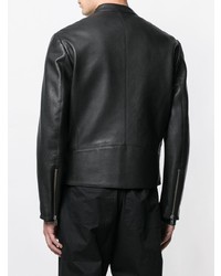 Мужской черный кожаный бомбер от Maison Margiela