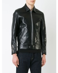 Мужской черный кожаный бомбер от Addict Clothes Japan