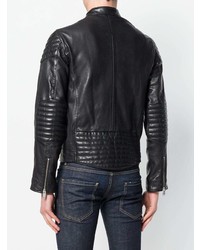 Мужской черный кожаный бомбер от Zadig & Voltaire