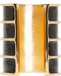 Черный кожаный браслет от Balmain